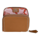 Hermes Card Bag (Hermes) Frauenbeutel New Coin Wallet Calb Leder Kupplung Palladium Reißverschluss Öffnungs- und Schließung der Mode Chinesische Valentinstag Geschenk Brown-Pink
