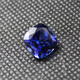 DRJEFUN flawless pure heart of the ocean tanzanite full blue tanzanite sapphire fat square loose stone ring square (5X5mm)