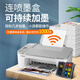 Canon TS3480 Color Tintenstrahldrucker Home Office Druckkopie Coping All-in-One-Wireless Small Student Hausaufgaben TS3480 Weißes Modell [Mobiltelefon + Computer + Remote-Wireless-Druck] Paket 2: Host + große Kapazität kontinuierliche Jetten + 4 Flaschen schwarzer Farbe Tinte