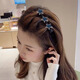Senqi Lazy Doppelschichtbongs geflochtenes Haarclip 2025 Neues Stil gebrochener Haare Stirn-Clip-Rand-Haarkarte für Frauen C3Y801 Populäres Haarclip 3-teiliger Set