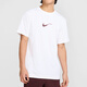 Nike (NIKE) short-sleeved T-shirt 2025 summer new HYVERSE DRI-FIT men's quick-drying half-sleeved round neck top White/burgundy/silver HV4882-100 quick-drying S