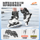 
Xtep roller skates for adults, boys and girls skates casual flat flower professional children's skating roller skates for college students skating roller skates black non-flash + set + storage bag L (suitable for sports shoe size 39-44)