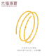 Lukfook Jewelry Pure Gold Bundy Beads Gold Elastic Bracelet Hollow Gift Price 013507AA 6.68g (including labor cost 862 yuan)