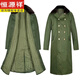 Hengyuanxiang's new military large coat, men's military winter coat, women's old-fashioned military cotton green coat, Northeast cold-proof coat - 40 degrees Celsius, thickened military green polyester card fabric, combed long-staple cotton (medium one size)