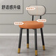 
Kunfeng dressing chair master bedroom dressing table chair with backrest office casual stool household dining chair reception chair light gray [simple style] without backrest