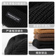 Pull back woolen hat men's autumn and winter Baotou warm knitted hat hip-hop fashion brand face small cold hat versatile black one size