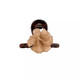 Two Worlds Camellia Exquisite Small Clip Back of the Head Half-tied Hair Clip Women's 2025 New Summer Shawl Hair Clip Short Hair Clip Brown Flower Approximately 4.5 cm