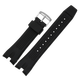 
Suitable for Citizen Chengcheng AW1475 S094828 1476 1477 1479 4155 silicone rubber strap Black-black buckle 24mm