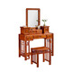 Wang Carpenter, mahogany furniture, African rosewood (scientific name: Hedgehog rosewood) dressing table, Chinese style solid wood bedroom dressing table and stool combination with storage cabinet, national color and heavenly fragrance dressing table