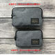 
Japanese men and women's personalized zipper short coin wallet clutch coin card bag min pocket bag storage bag black canvas small