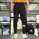 
NIKE Nike Pants Men's Pants Autumn and Winter New Sport Pants Ins Trendy Knitted Pants Loose Straight Comfortable Leisure Pants Woven Elastic Fabric FQ6995-010 Zip Design L (175/80A)