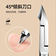 OU YIZI TOTE HEISSCHAFTENSCHISS NAGE ART SHOP TOTE HEIS STAHL STAHR PUSH NAILSKLIPPER -NAGE DIE STAHL STAEL HAND Maniküre Schere Werkzeug Set D701 Tothautschere 1 Stück [Silber] verbessert