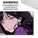 三色猫鼠标垫超大少女与猫电脑键盘垫女生办公桌垫动漫高颜值桌 12529开心 60厘米x30厘米x3毫米