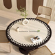 Lilang dining table mat round small round table round coffee table mat no-wash oil-proof and waterproof tablecloth anti-scalding anti-slip mat dining table mat card clamp diameter 150cm