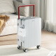DTA wide trolley suitcase for women with large capacity new trolley case boarding case password suitcase for men pearl white 20 inches