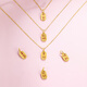 Saturday Lucky Yellow 18K Gold Pendant, Guochao Xiaofu Brand Gold Pendant Birthday Gift, Does Not Include Chain, Get Rich and Beautiful