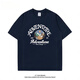 
BEBW American fashion brand summer printed short-sleeved T-shirt men's 2024 new loose retro versatile base shirt casual top fruit green T-shirt-3884 S [75-95Jin[Jin equals 0.5 kg]]