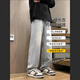 Foss Phil High Street Jeans Men's Spring and Autumn Winter Style Fashion American Retro Loose Straight Washed Long Pants Men's Fashion Brand 718-K870 Medium Blue [Regular] XL [Suggested 145-160Jin [Jin equals 0.5 kg]]