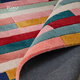 Katifia Diseñador Block de color Dopamine Art alfombra Sala de estar Memphis Color geométrico Girls dormitorio Lana personalizada PX3271 1400 mm2000mm