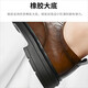 XO皮鞋男【手抓纹牛皮】男士商务正装休闲鞋子男系带厚底德比鞋男鞋 棕色8-719 41