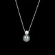 Fat Donglai quality Princess Diana style pearl pendant 925 sterling silver same style classic Princess Diana single necklace fashion pearl white 10mm 925 sterling silver S