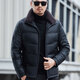 Ehangy luxury high-end brand middle-aged and elderly men's clothing genuine leather jacket men's lapel dad's clothing loose clothing 6627 black 3XL Recommended 165-180Jin [Jin equals 0.5 kg]