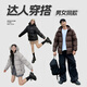 Camel Volcanic Down Jacket para hombres y mujeres Ligas urbanas al aire libre Chaqueta de pan con a prueba de frío chaqueta de invierno 3xl