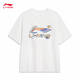 Li Ning short-sleeved T-shirt cultural shirt men's summer LOGO letter printed round neck sportswear AHSU745