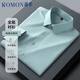 Romon (Romon) [Mulberry Silk Iron] Camisa de manga larga camisa blanca para hombres Camisa delgada Profesional Clothing White 39