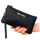 Glorzd [Real Top Saper Cow Wide] Handbag Clutch Long Long Billet Bold de mano Bolsa de teléfono móvil Madre Mother Bag Negro