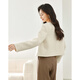 Vanchiman super beautiful little fragrant jacket for women short 2024 new autumn and winter wool French top high-end M3892 rice apricot XL