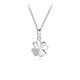 MZMZ four-leaf clover platinum necklace women's platinum diamond pendant Chinese Valentine's Day gift for girlfriend and wife's birthday Luxury model-four-leaf clover platinum necklace free engraving exquisite gift box
