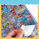 
First-class stickers children's stickers toys boys and girls cartoon vending machine play house three-dimensional bubble stickers currency knowledge