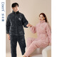 Dalli couple pajamas winter coral velvet three-layer quilted thickened warm flannel sandwich casual home wear set for women T8237113-011-pink women L