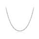 Authentic PT950 platinum necklace women's clavicle chain full of stars fine plain chain versatile single chain gift for girlfriend melon seed chain 45cm