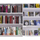 Estudio de ensueño estanterías de fondos en vivo Bookcase de biblioteca Decoración de la oficina de fondo en vivo D Anchor de celebridades tridimensionales de Internet