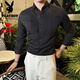 Playboy (Playboy) Bräutigam Hochzeit Langarm Shirt Männer Fashion Plissee Hemd Trendy Slim Männer Hochzeit Bankett Performance Hemd weiß 2xl