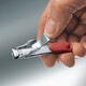 VICTORINOX Nagelknipser aus Edelstahl, 59 mm, multifunktionaler Nagelknipser für den Haushalt, Silber, 59 mm, Silberrot, 8.2050.B1