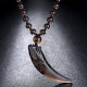 Stone Yue Jewelry Ice Obsidian Wolf Tooth Pendant Agate Six-Word Mantra Amulet for Men and Women Pendant Crystal Agate