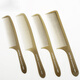 
Jingshilan professional flat hair cut comb special haircut comb for hair salon ultra-thin men's women's hair apple comb flat hair comb 15930 transparent gray
