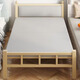 
HALODN Foldable Bed Household Foldable Simple Bed No Installation Office Lunch Bed Single Bed Rental Adult Iron Bed 1.2 meters [No Installation] White Rack Gray Soft Back Beijing Speed ​​Delivery Home