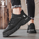 Playboy (Playboy) Chaussures masculines 2025 Chaussures d'été pour hommes Chaussures de travail décontracté pour hommes Bottes Martin à la mode à la mode noir 41