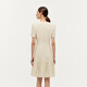 Glorias kleiner duftender Rock, Ouruo Style Lady's V-Ausschnitt-Kleid-Outfit 1E3R4K010 07W Beige s