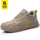 Zapatos de protección de mano de obra de Guyisa para la cabeza de plástico anti-smash de los hombres anti-Punteo Anti-Punteo Ligero RESISTO DE ELECTRIANO DE ELECTRIANO ASEMBRANO Zapatos de trabajo F100 41