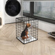 Cat Cage Home Super Large Free Space Cat Nest Dog Cage Puppy Cage Six Sides Portable Folding Pet Cage White 30*30*20cm 6Jin Jin equals about 0.5kg
