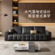 Gujia Home (KUKA) zero-to-wall electric sofa living room Lawrence top layer cowhide sofa 6225 Haoyuebai 3 persons 2 electric