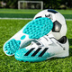 Cyubc Ronaldo Messi 2025 Neue Kinderfußballschuhe für Schüler Jungen Falcon TF gebrochene Nägel Klettverwalter Frauen Trainingschuhe 6199 Weiß und Blau gebrochene Nägel Klettverschluss kaufen Sie ein Paar fünf 29