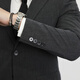 Ayou Fat suit Set Men's Business Form Family Family Family Family Family Care Professional Tong Two -piece Dress Black 3XL