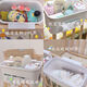 
Bedside basket baby bedside diaper diaper storage box bed fence storage bag crib storage bag cost-effective: [Gray] 1 pack [Mom] many uses/time and worry-free