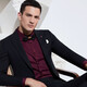 
Announcement bird wool suit (single top) double slit men's blazer EBB221230U black 46A